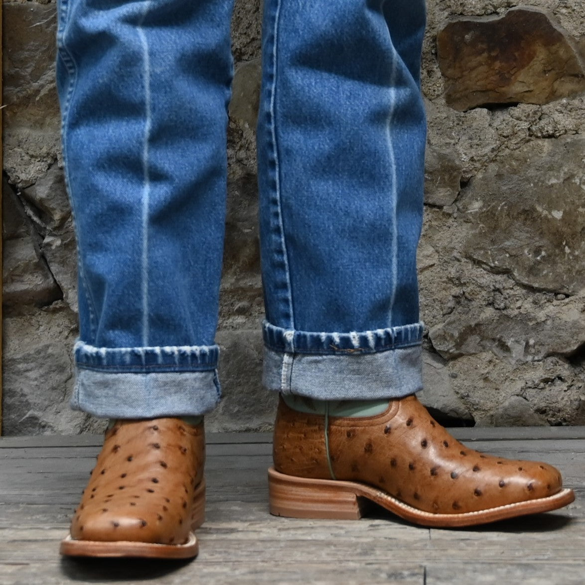 Sierra Ostrich Cowboy Boots