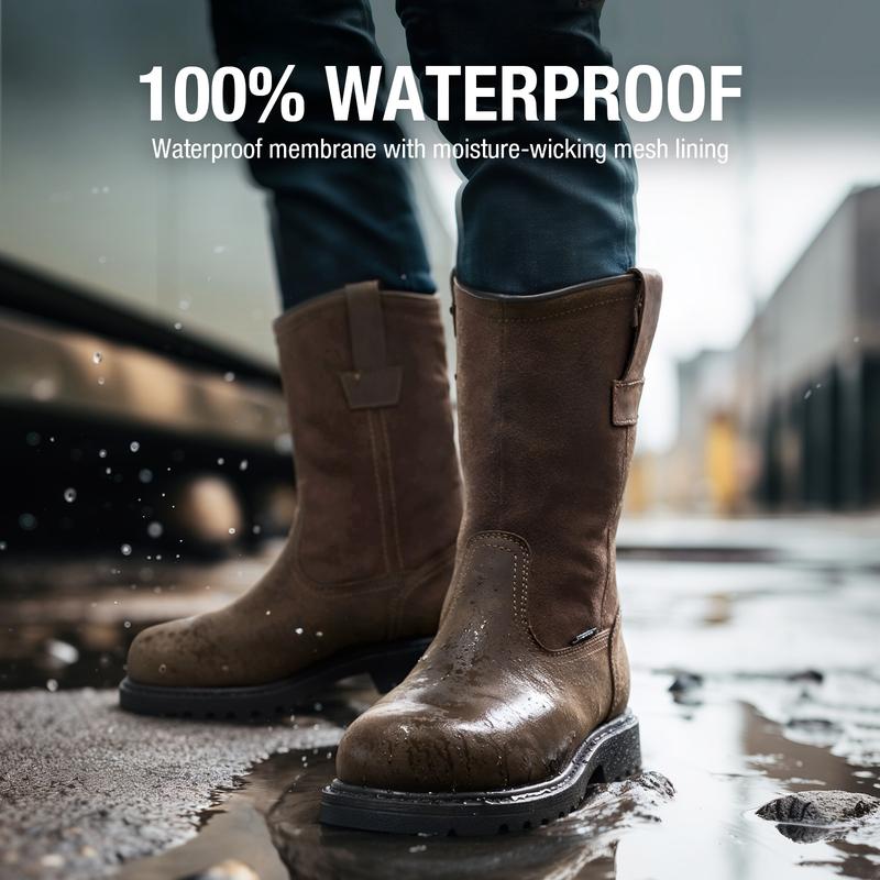 Men's Pull-on Oil & Slip Resistant Boots