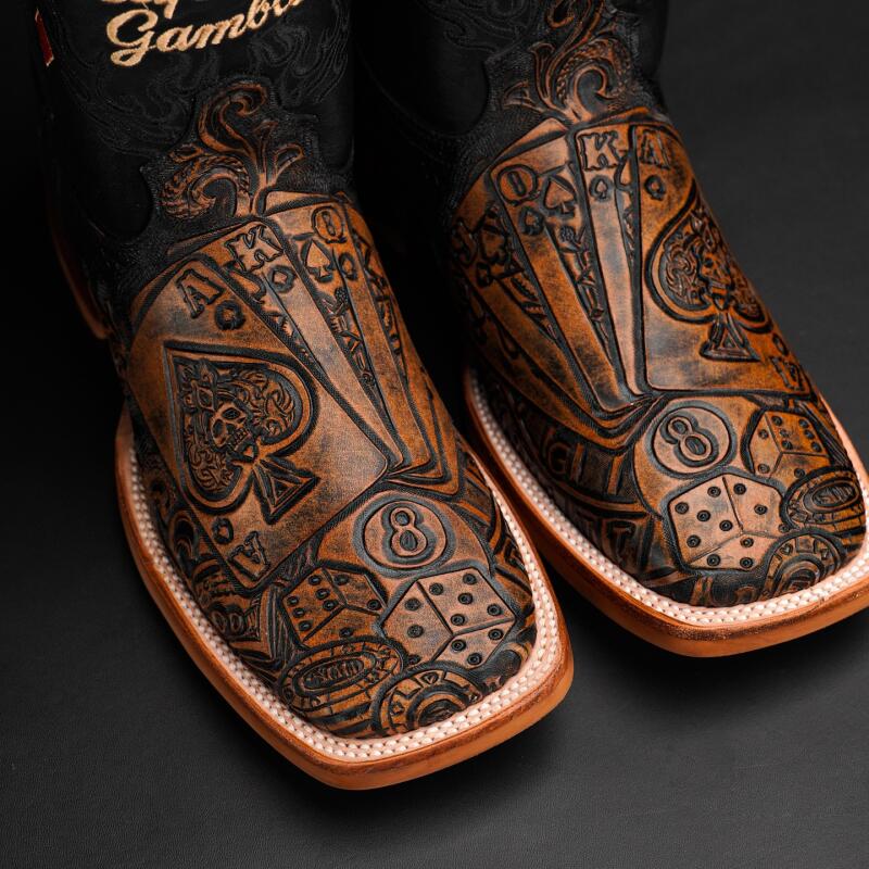 The Gambler 2.0”—— Royal Flush Country Cowboy Boots – goocaps