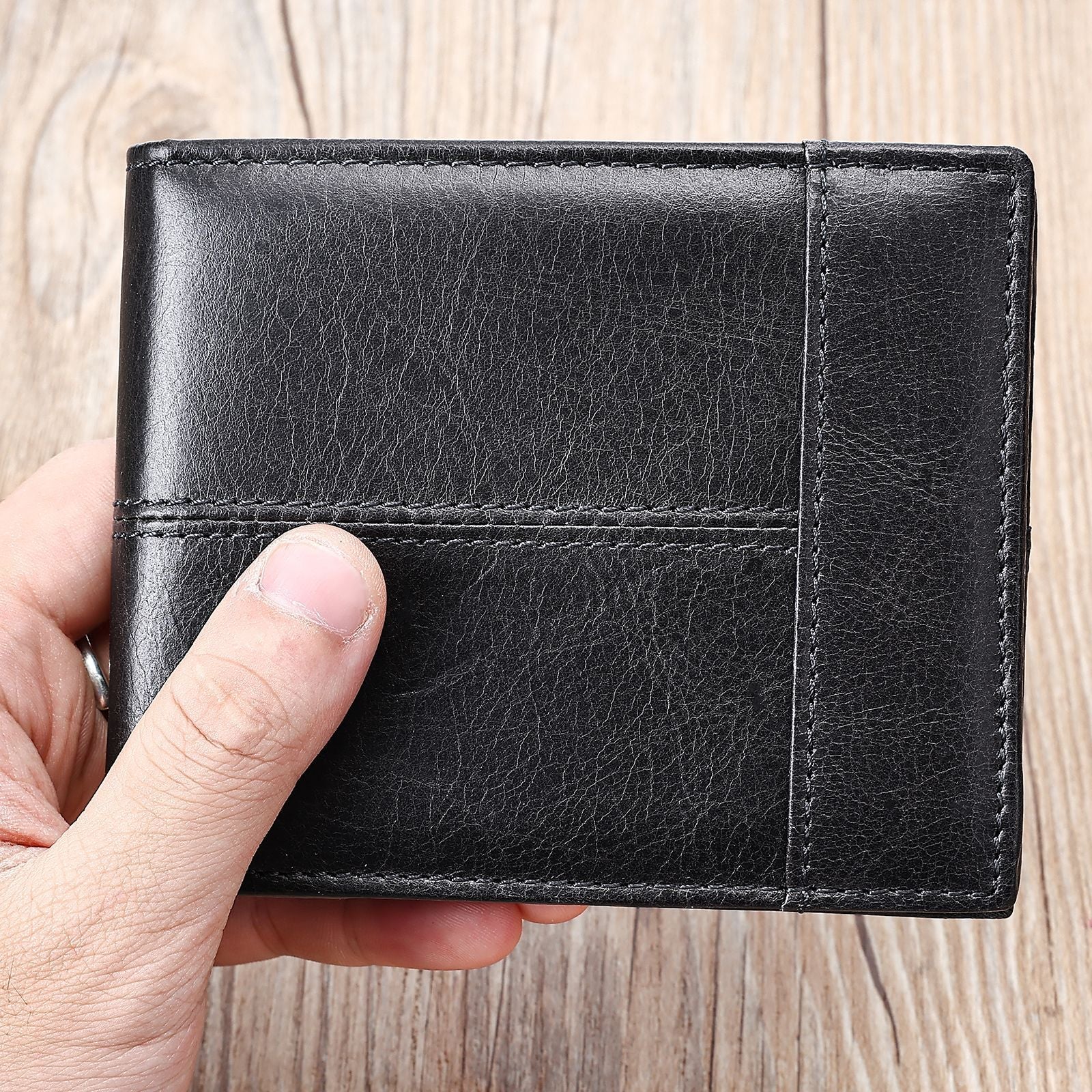 Men's Anti-Theft Leather Multi-Card Wallet