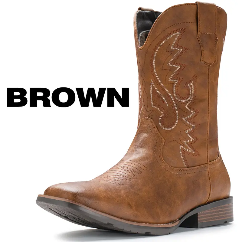 Durable Classic Retro Resistant Cowboy Boots