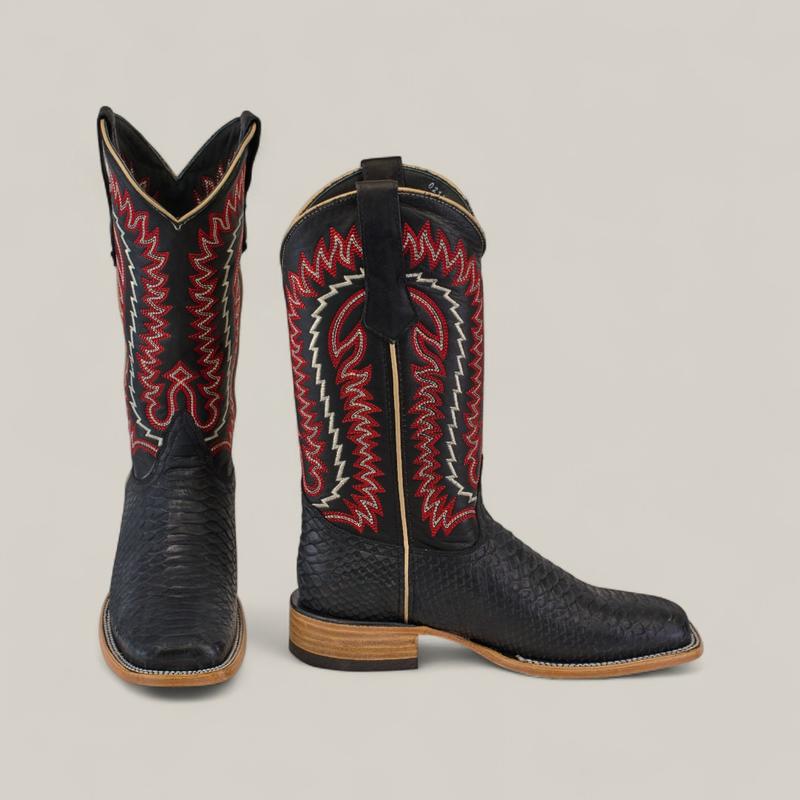 Walker - Black - Square Toe Mens Boots