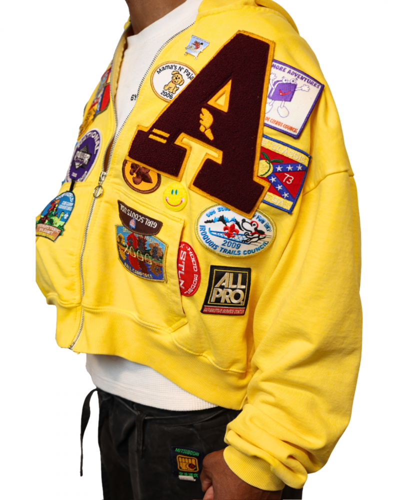 Men's Fashion Patchwork Hoodie Series -Blue