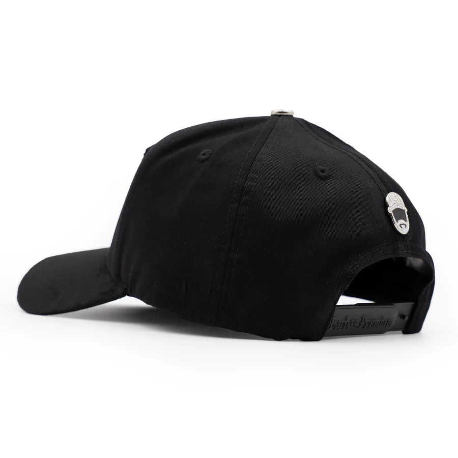 77 Black Snapback