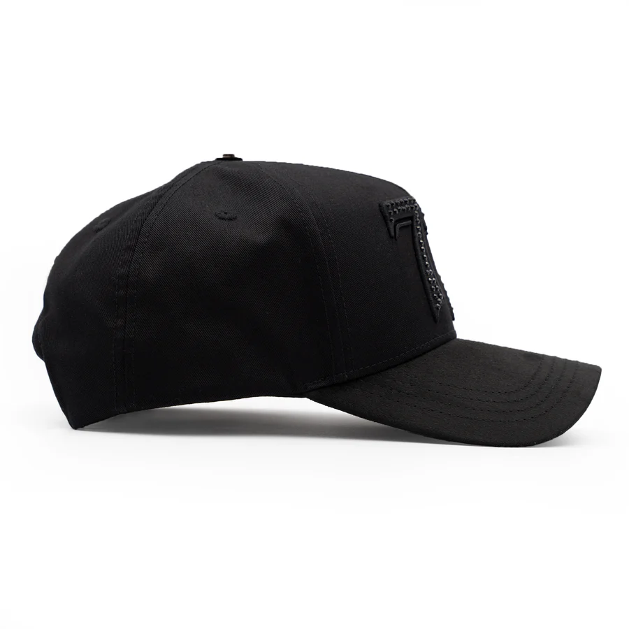 77 Black Snapback