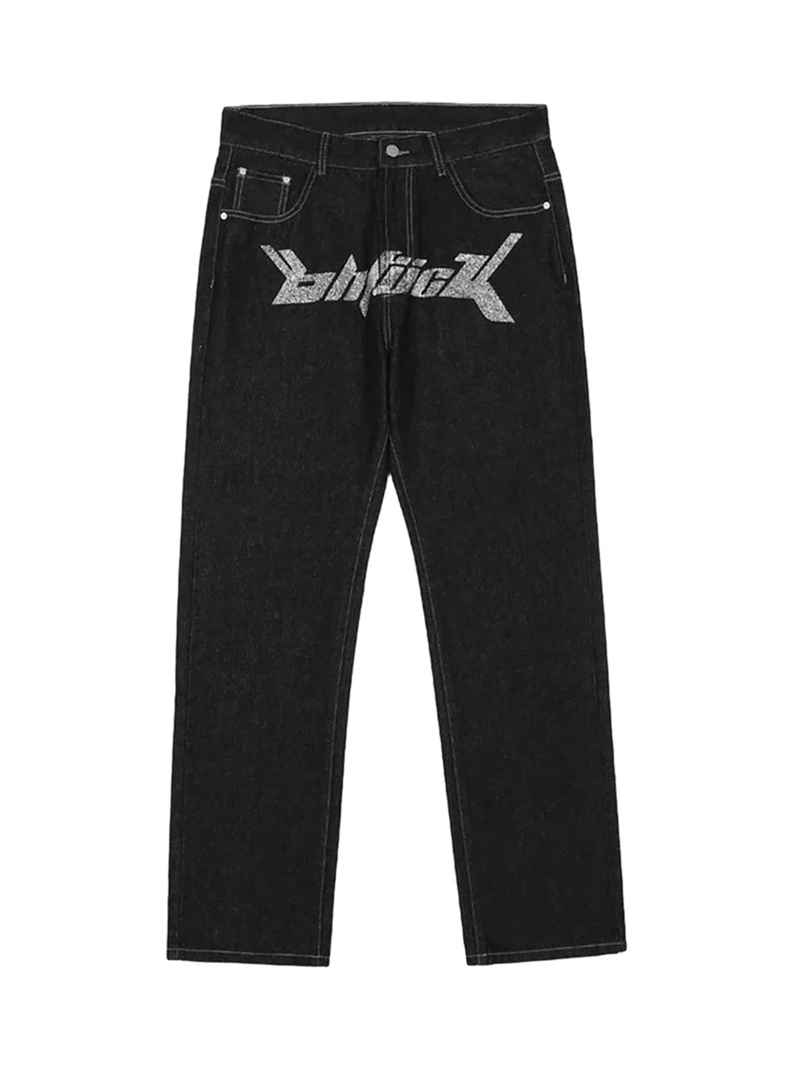 Hip Hop Street Printed Men's Jeans