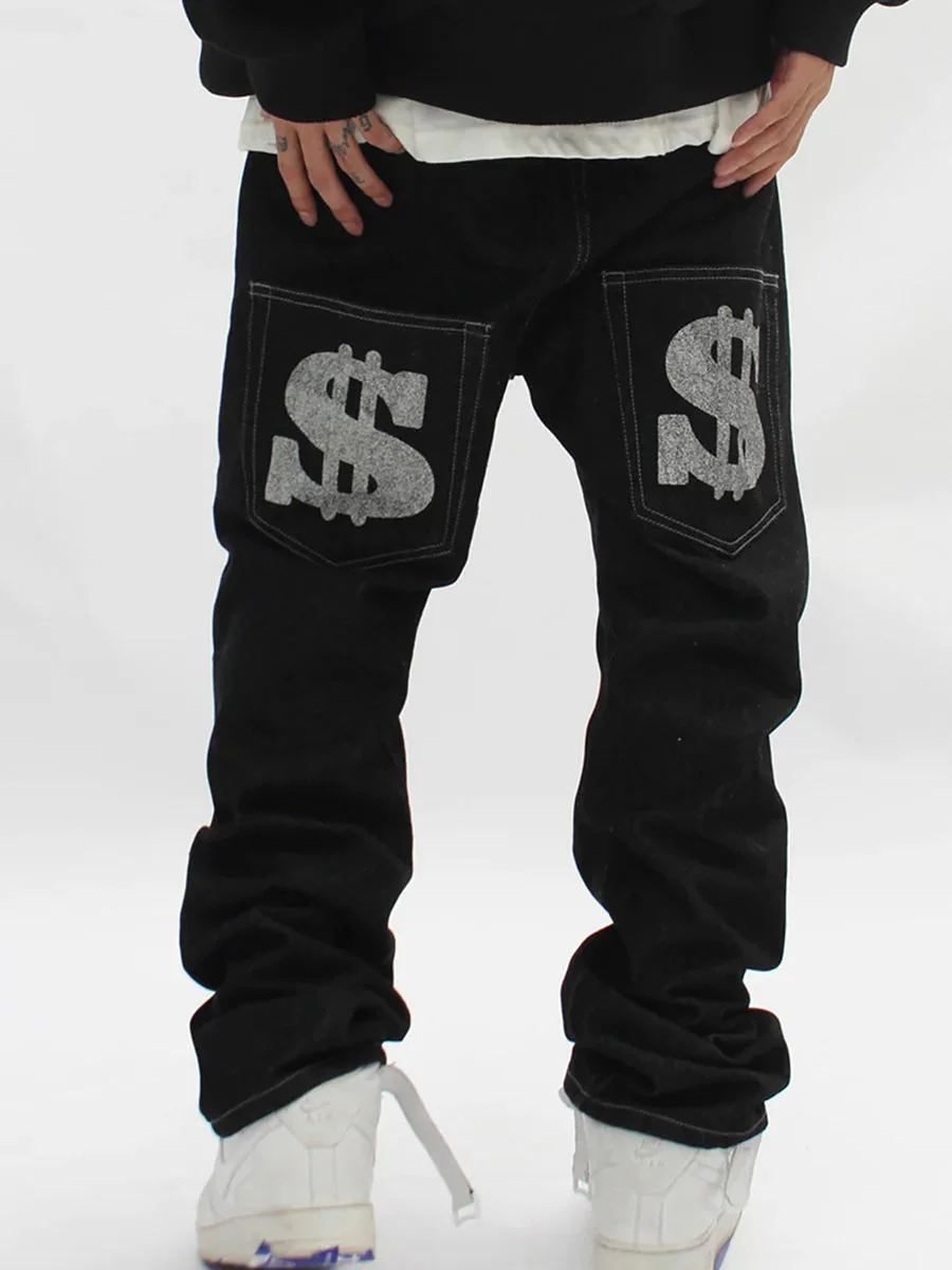 Hip Hop Street Printed Men's Jeans