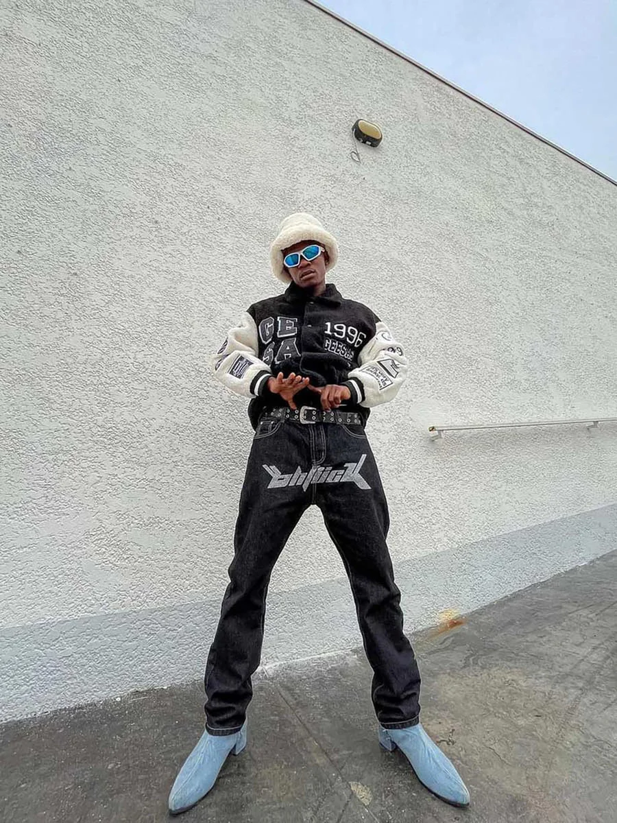 Hip Hop Street Printed Men's Jeans