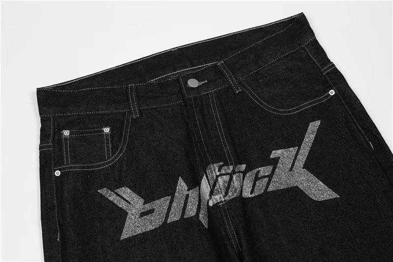 Hip Hop Street Printed Men's Jeans