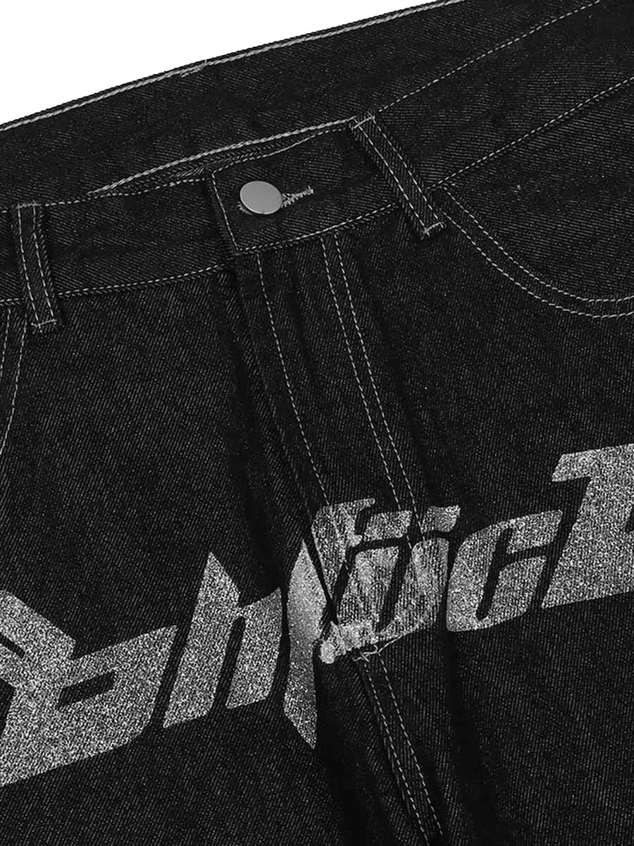 Hip Hop Street Printed Men's Jeans