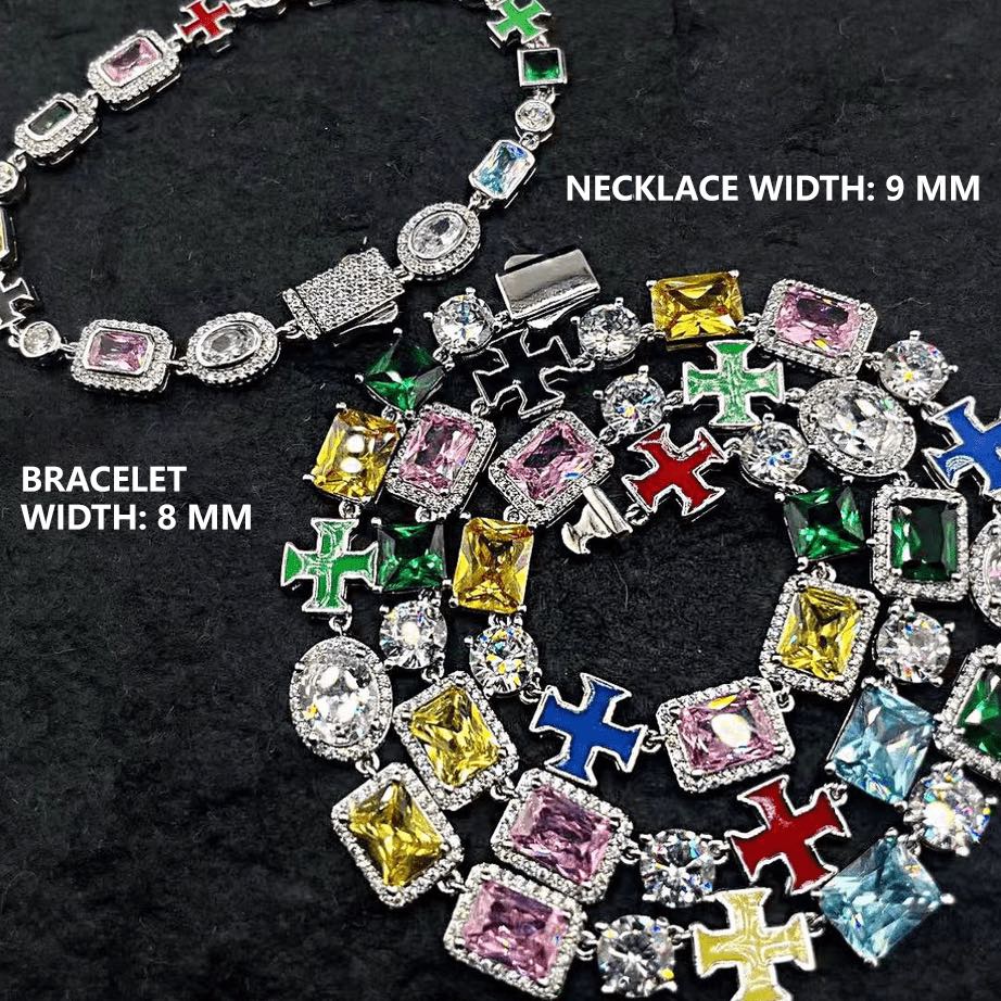 Colorful Gemstone Bracelet For Men Women