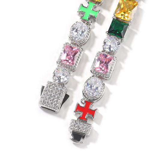 Colorful Gemstone Bracelet For Men Women