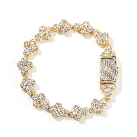 Unisex Iced Out Hip Hop Zirconia Cuban Chain