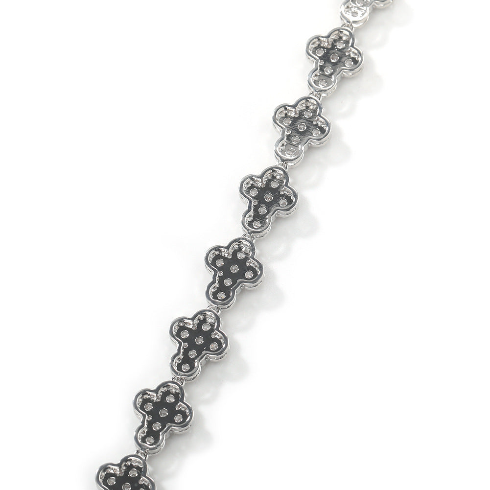 Unisex Iced Out Hip Hop Zirconia Cuban Chain