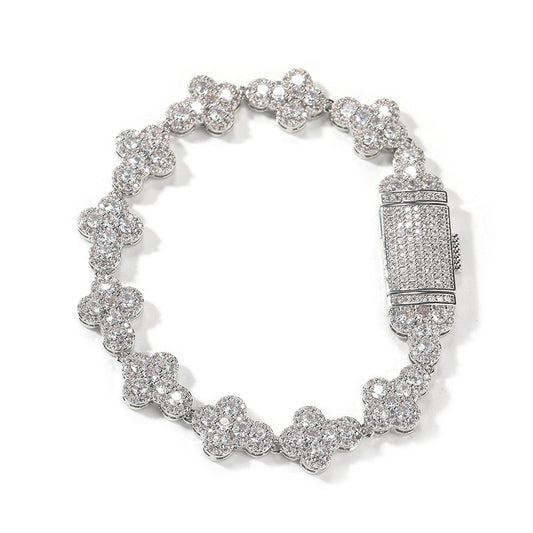 Unisex Iced Out Hip Hop Zirconia Cuban Chain