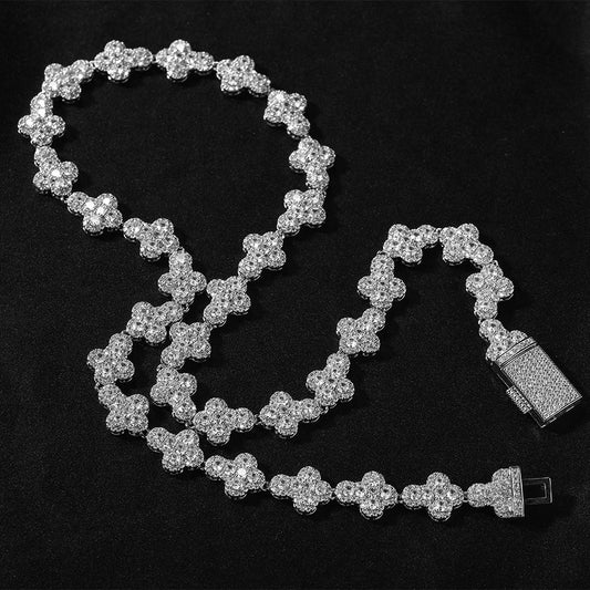 Unisex Iced Out Hip Hop Zirconia Cuban Chain