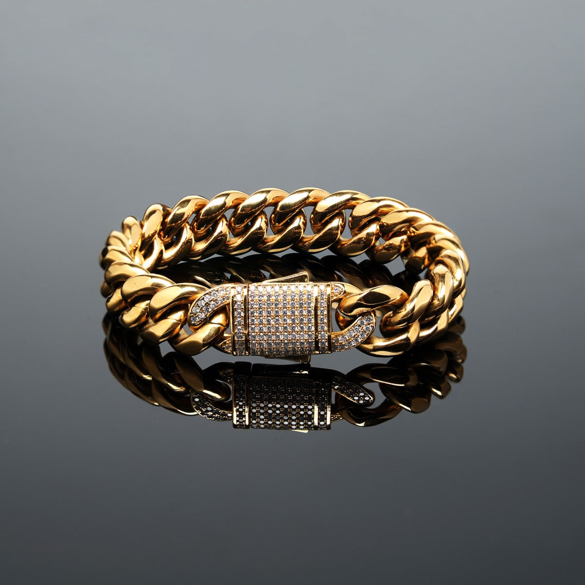 Cuban Link Chain Bracelet Hip Hop Jewelry