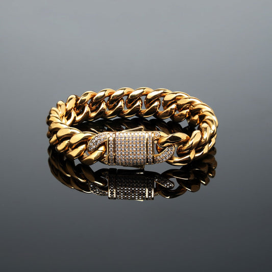 Cuban Link Chain Bracelet Hip Hop Jewelry