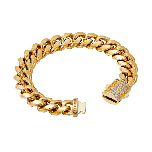 Cuban Link Chain Bracelet Hip Hop Jewelry