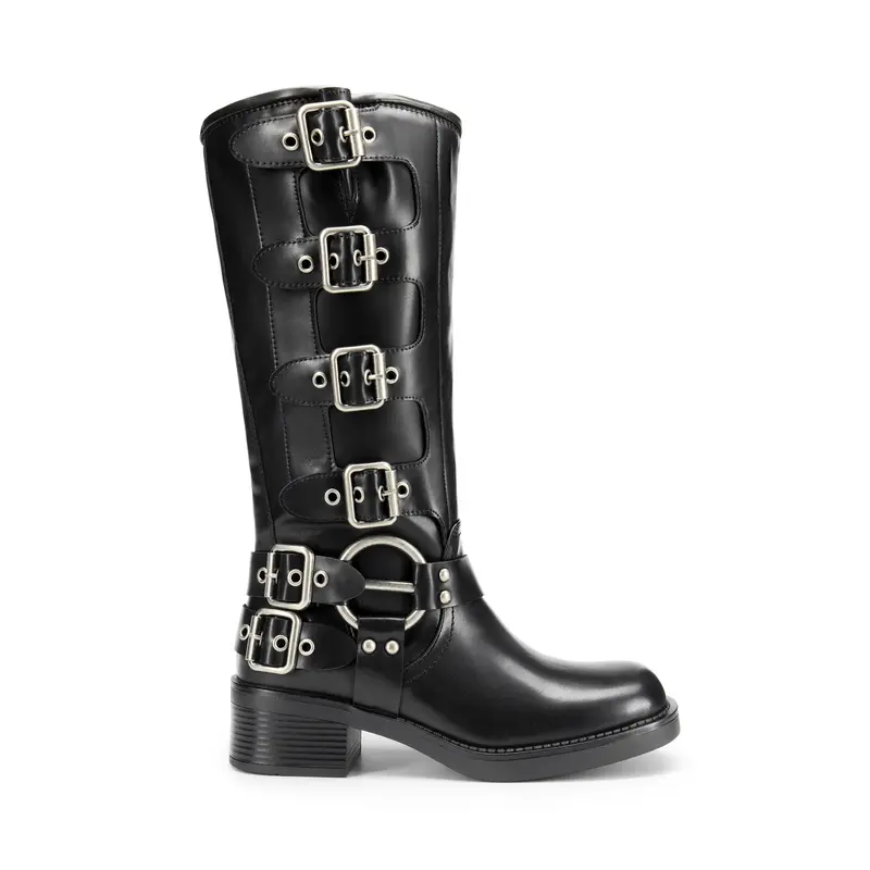 Square Toe Motorcycle Combat Melania Boot Boots