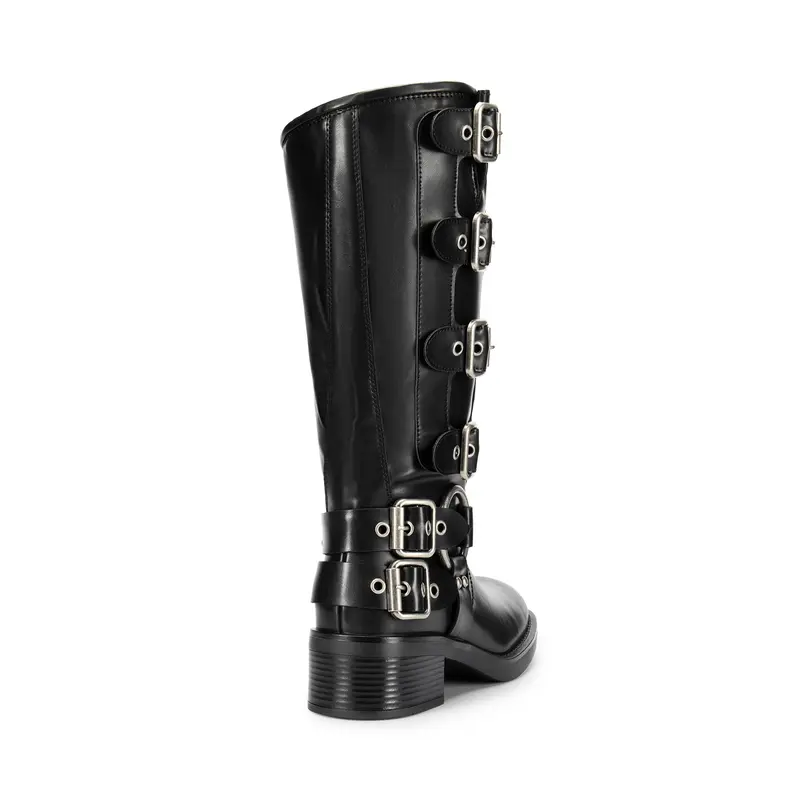 Square Toe Motorcycle Combat Melania Boot Boots