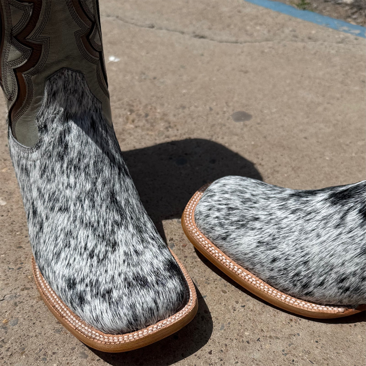 Hair-On Cowhide Boots