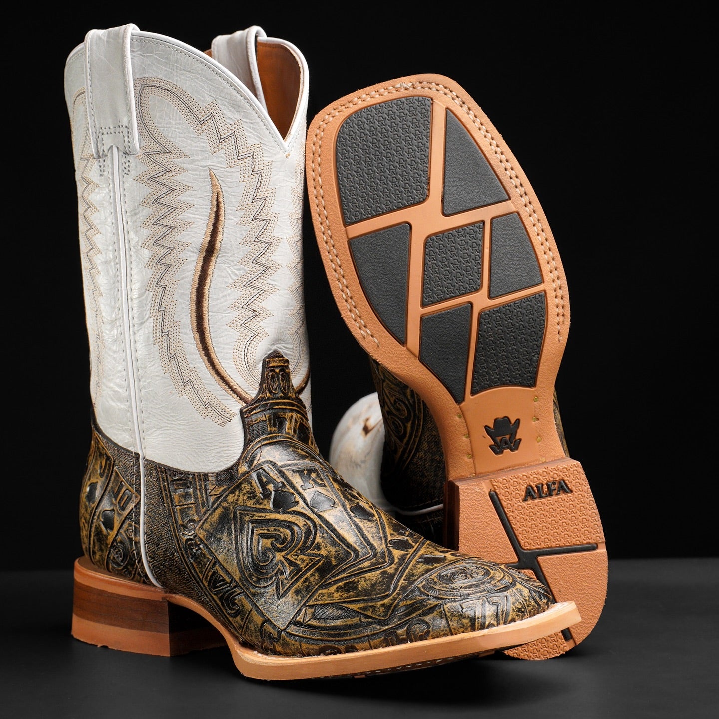 “The Gambler”—— Royal Flush Country Cowboy Boots