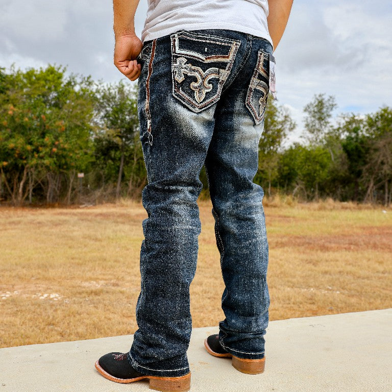 Men’s Straight Fit Dark Blue Jean