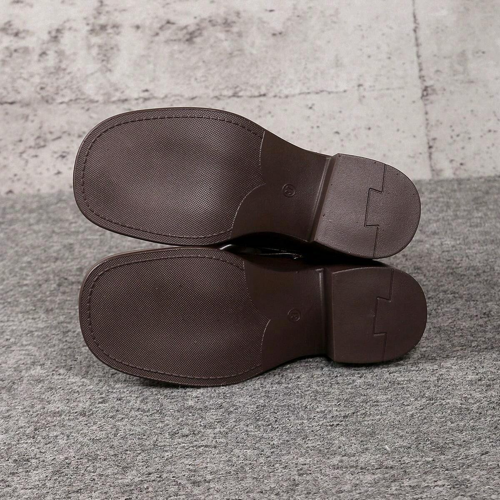 Brown Ankle Boots With Buckle
