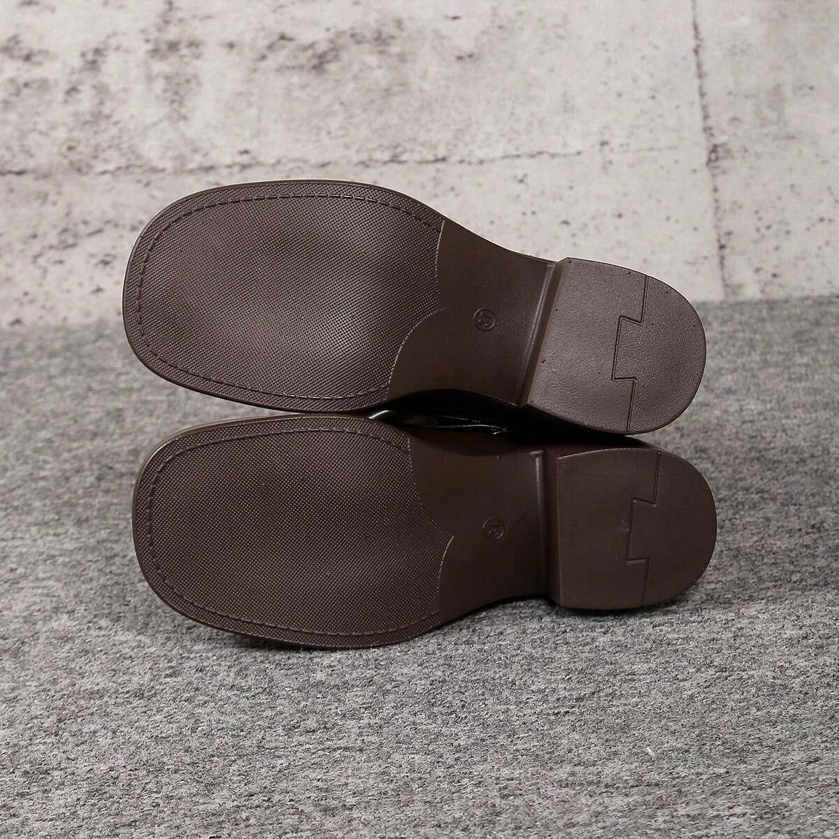 Brown Ankle Boots With Buckle
