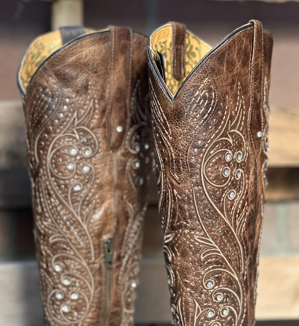 Bohemian High-heeled Cowboy Boots