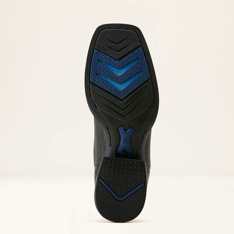 Leather Embroidered Boots With Soft Cushioned Sole