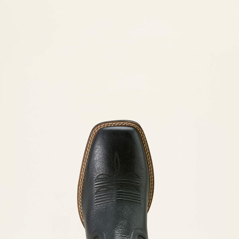 Leather Embroidered Boots With Soft Cushioned Sole