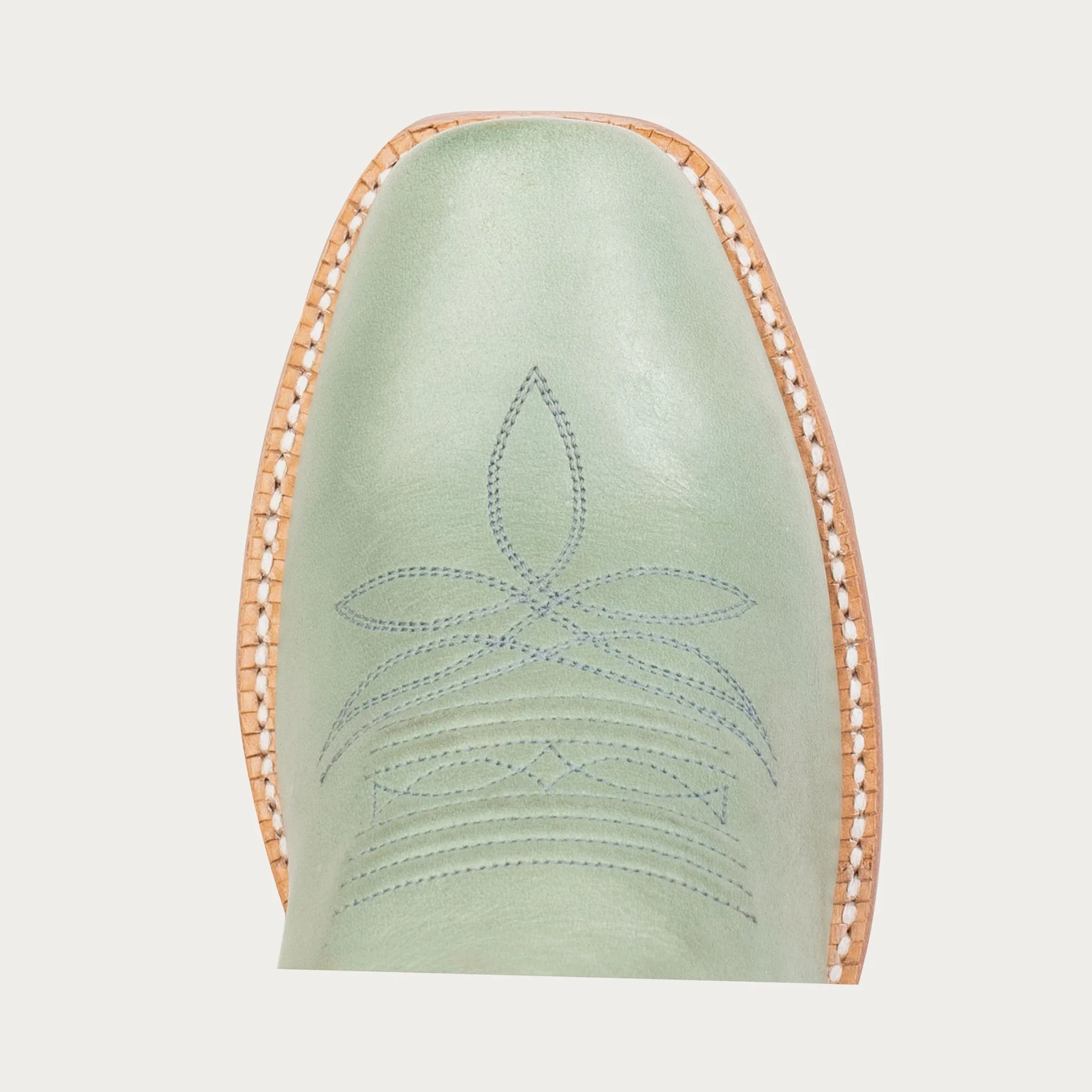 Mint Green Western Embroidered Boots
