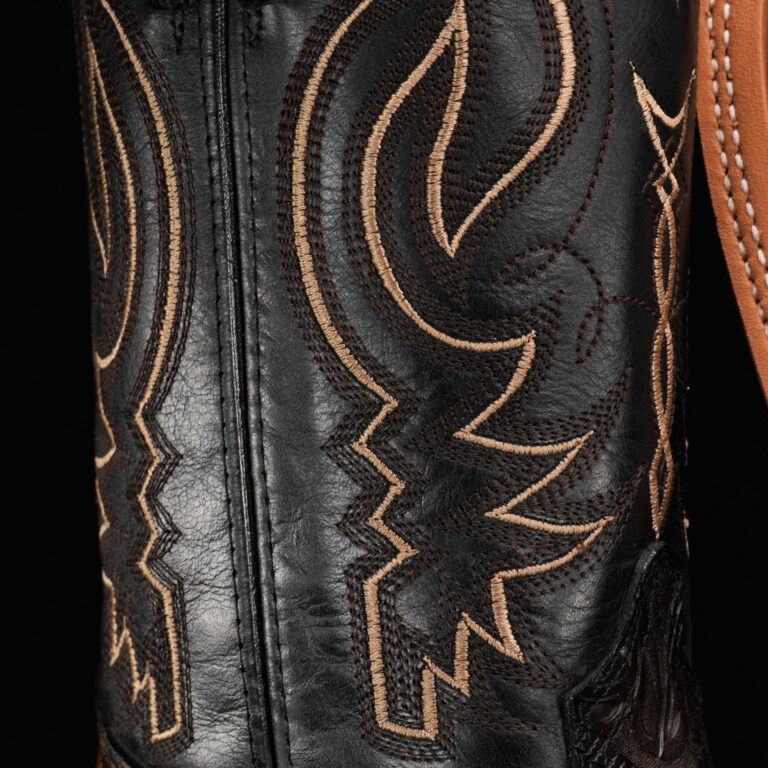“ALL IN” Black/Tan Safari – Square Toe
