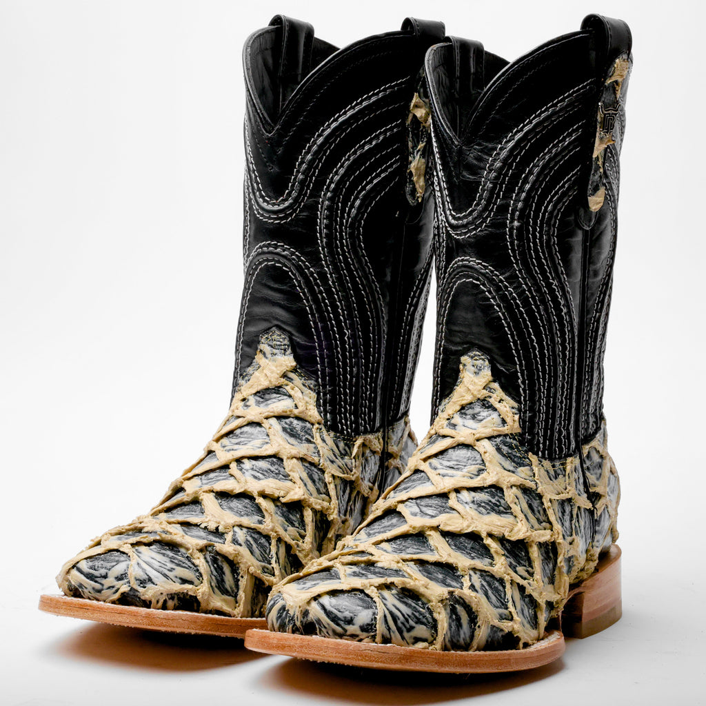 Eclipse/Orix Jumbo Pirarucu Leather Boots - Square Toe