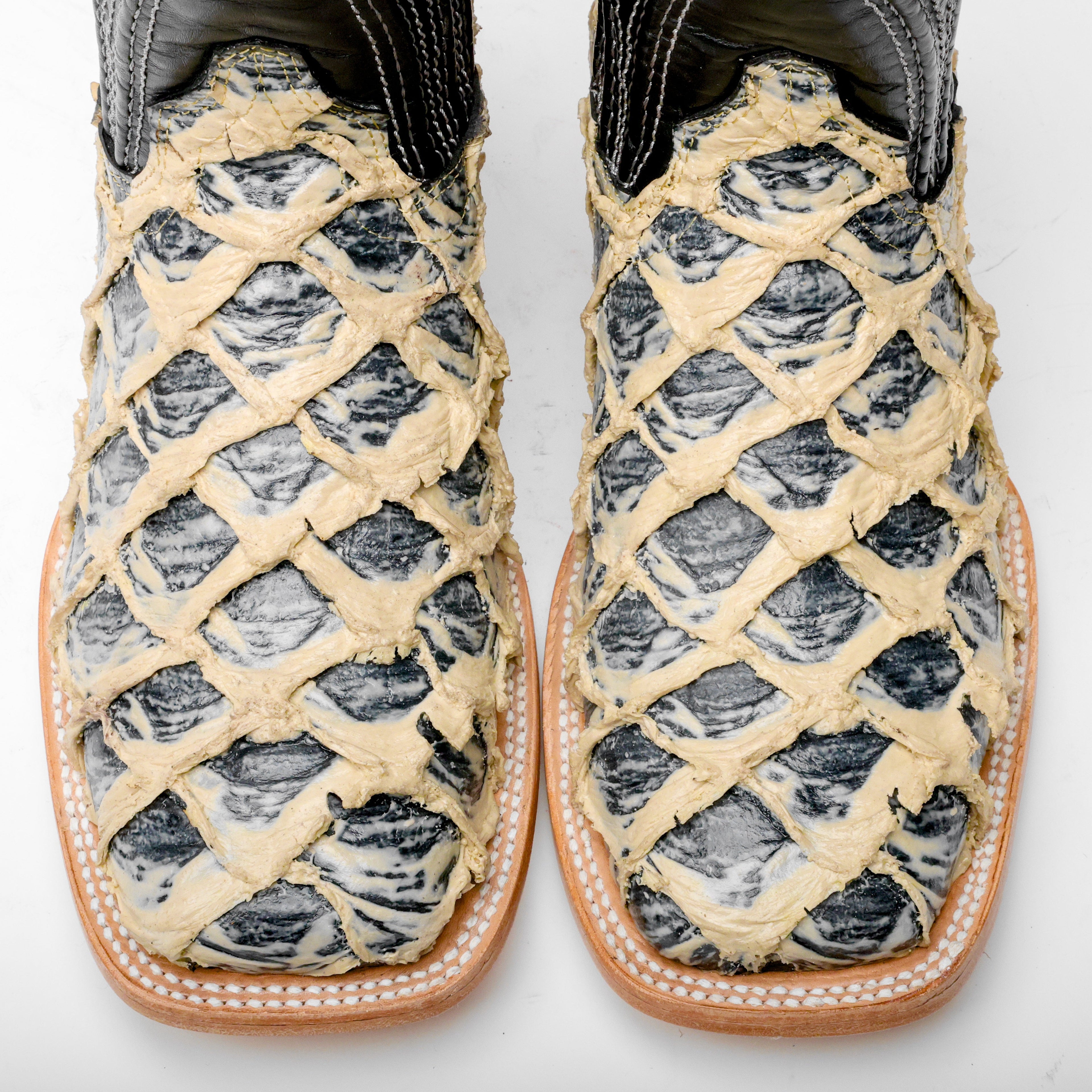 Eclipse/Orix Jumbo Pirarucu Leather Boots - Square Toe