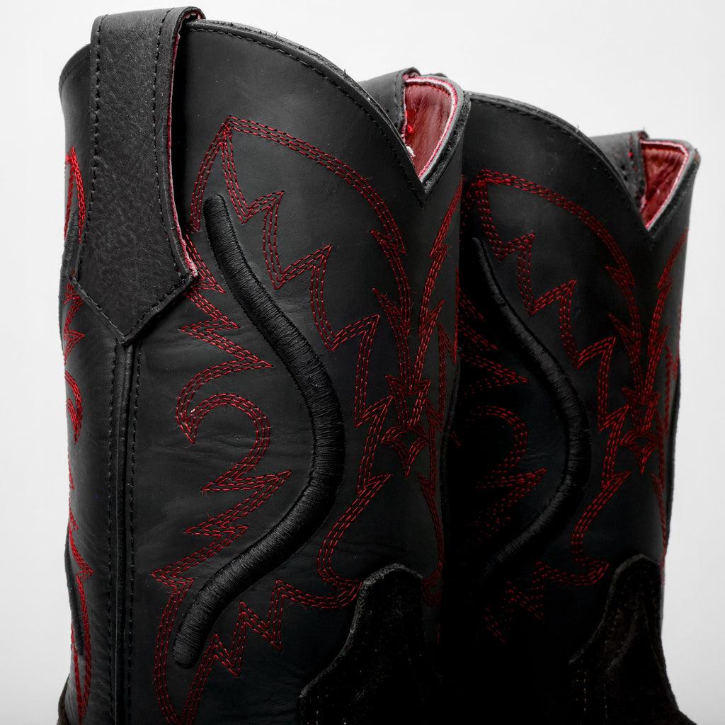 Black Rough-Out Leather Boots With 3D Lightweight Sole - Composite Toe