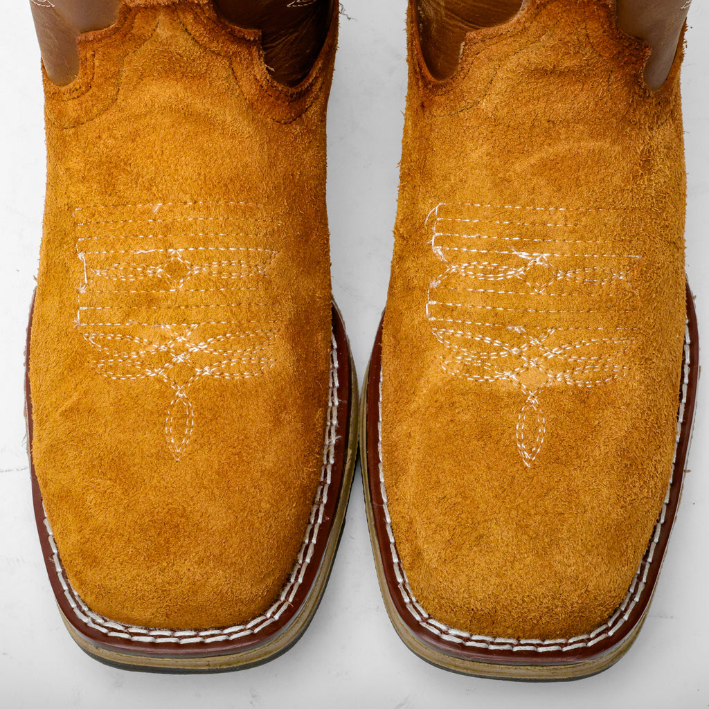 Honey Rough-Out Leather Boots With 3D Lightweight Sole - Composite Toe