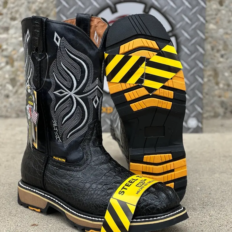 Nuca Negro Steel Toe Work Boots