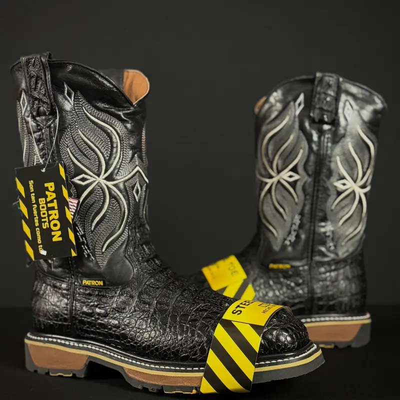 Nuca Negro Steel Toe Work Boots