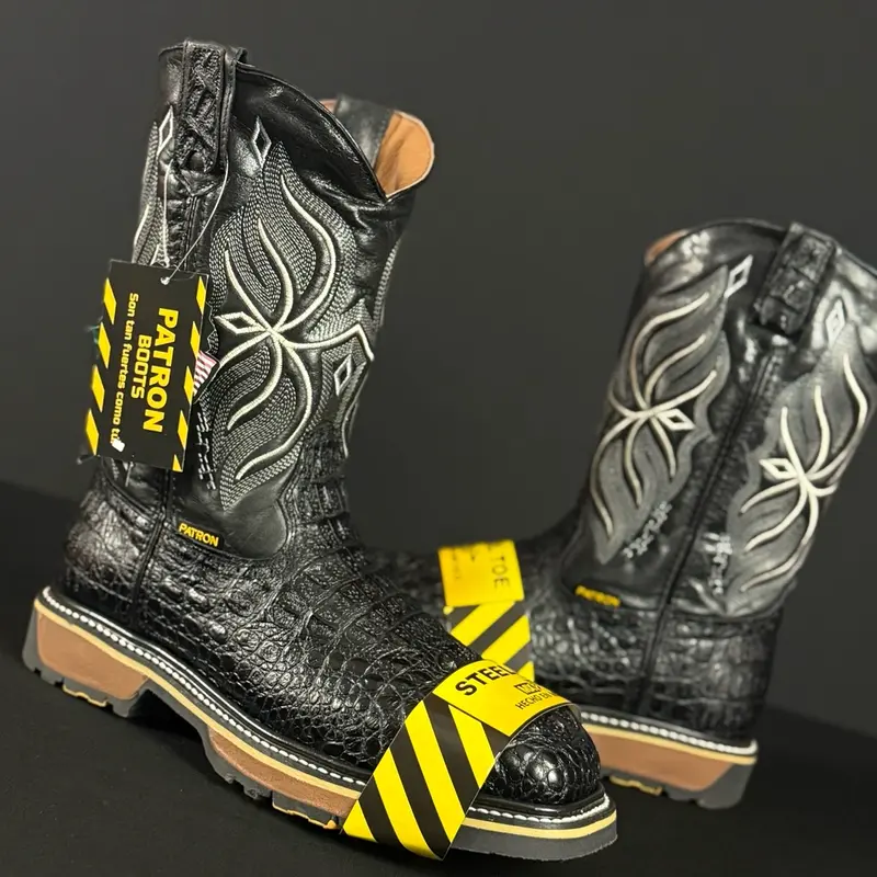 Nuca Negro Steel Toe Work Boots