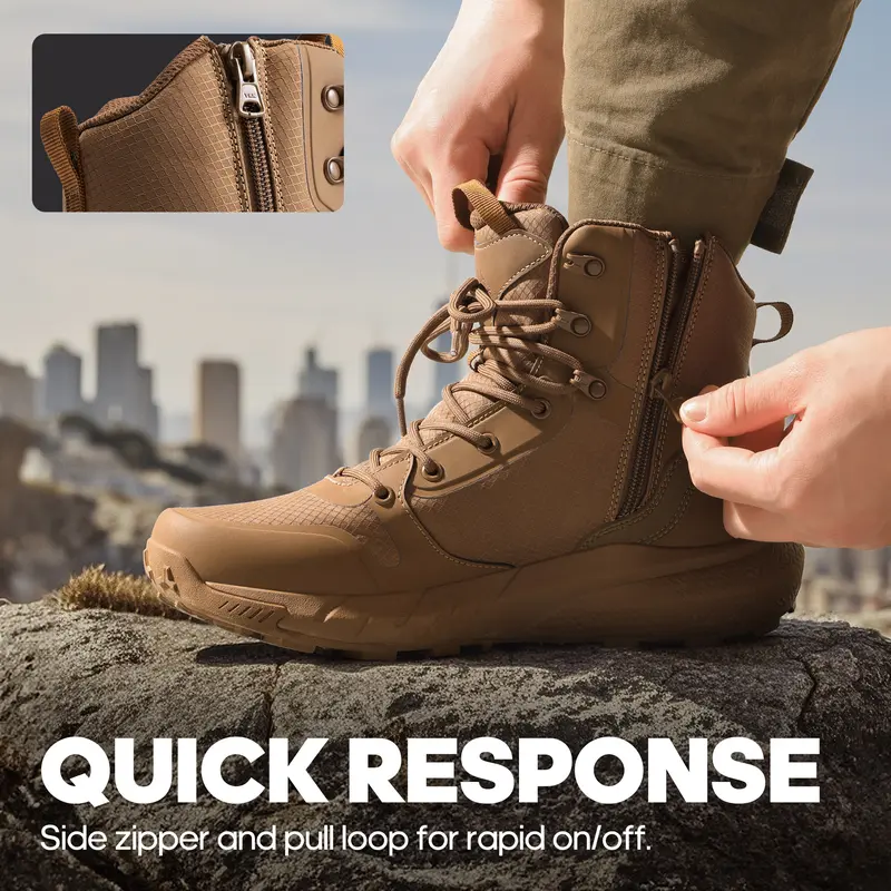 Men's Tactical Lightweight Comfortable All-Day Work Boots