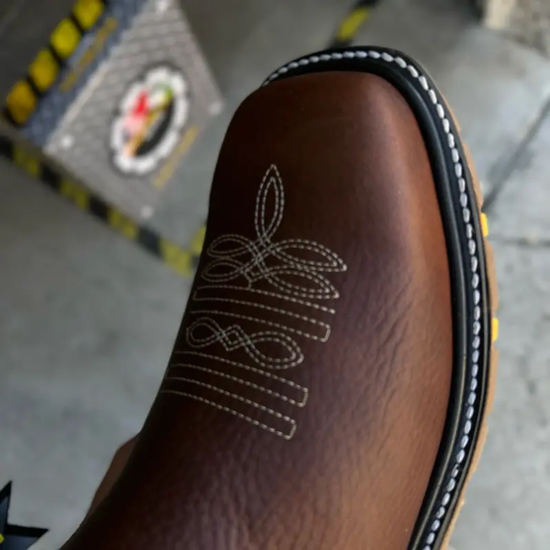 Heavy-Duty Western Pull-On Work Boots