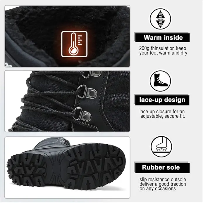 Winter Men's Outdoor Warm Classic Snow Boots