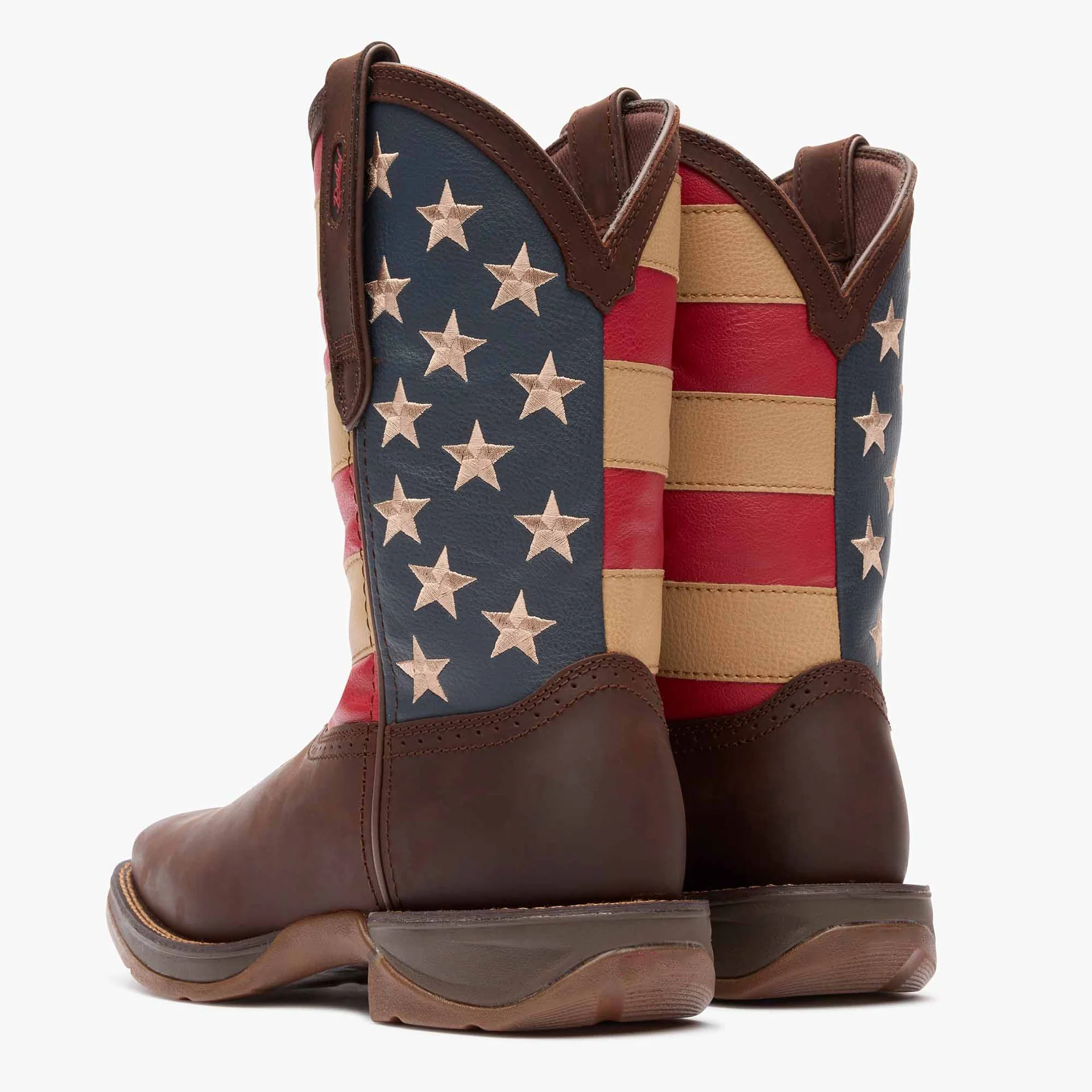 Patriotic Pull-On Western Flag Boot