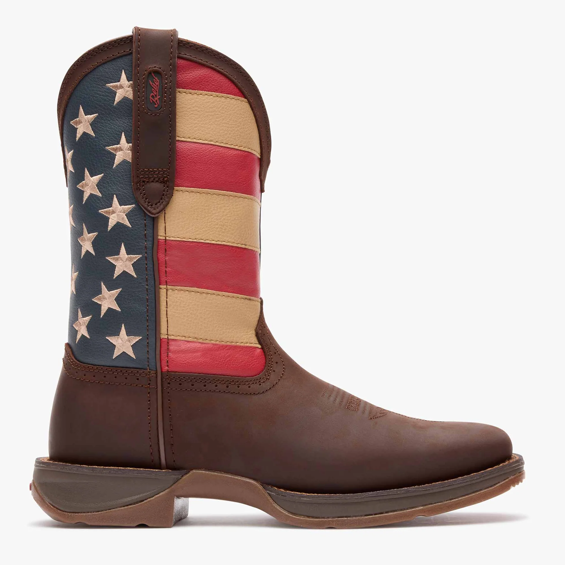 Patriotic Pull-On Western Flag Boot