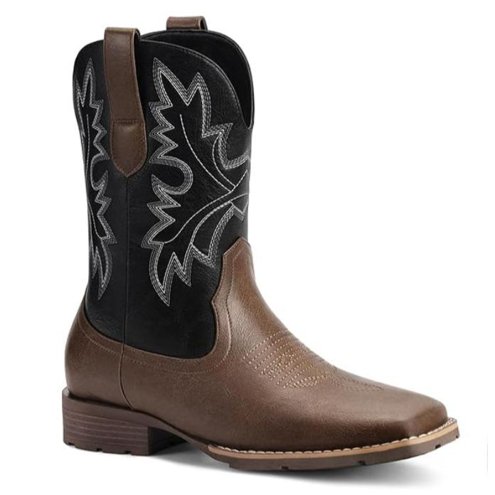 Slip Resistant Exotic Western Boots - Square Toe