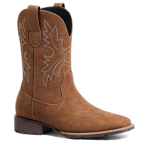 Slip Resistant Exotic Western Boots - Square Toe