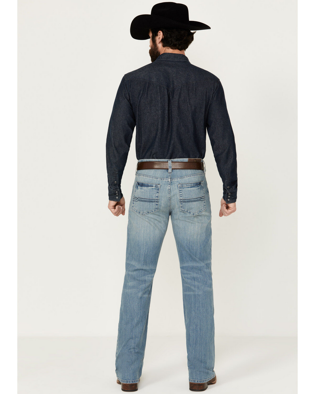 Cody James Men's Wash Relaxed Bootcut Stretch Denim Jeans